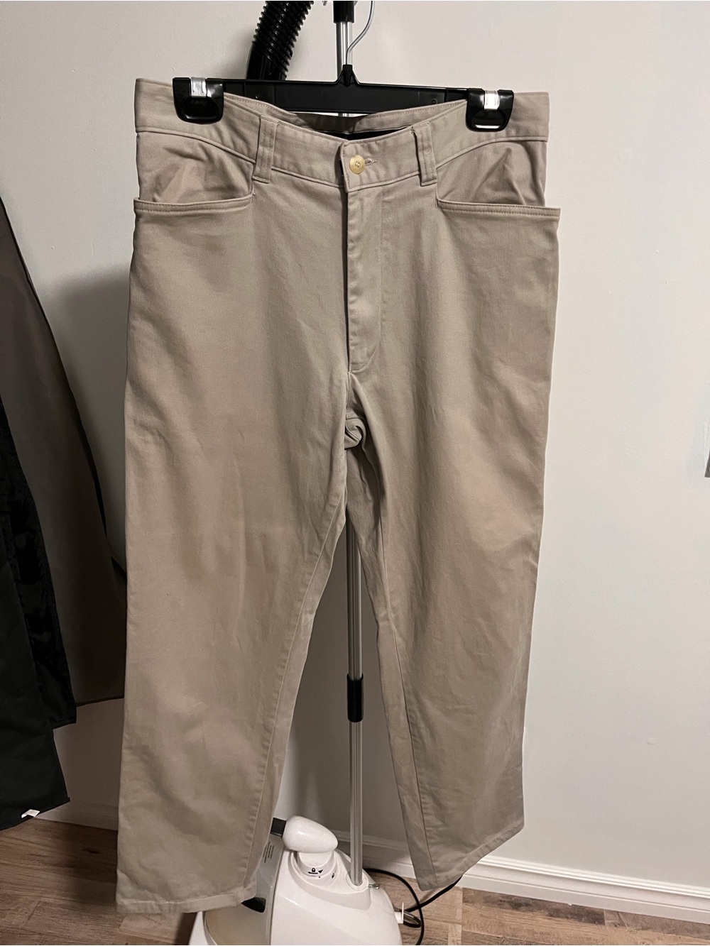 Boss Men's Beige Cotton Stretch Chinos